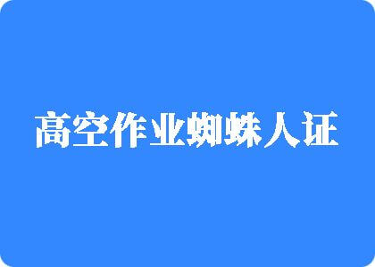 鸡鸡插逼视频高空作业蜘蛛人证